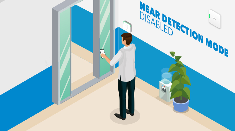 SALTO KS feature: Near Detection Mode  