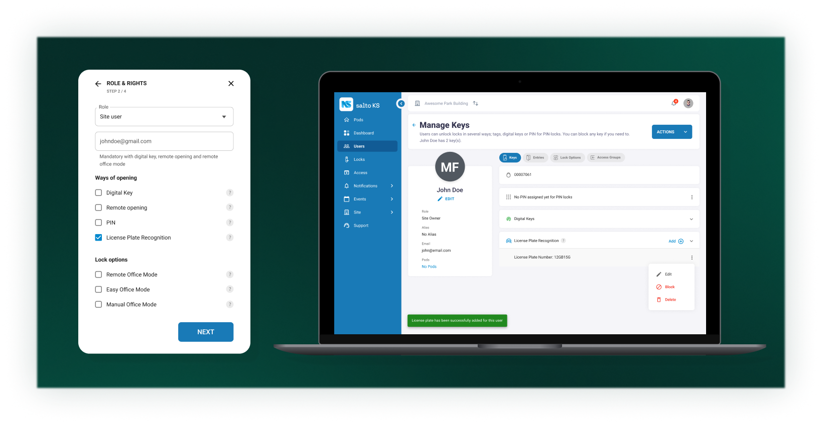 How Salto KS streamlines vehicle access with License Plate Recognition