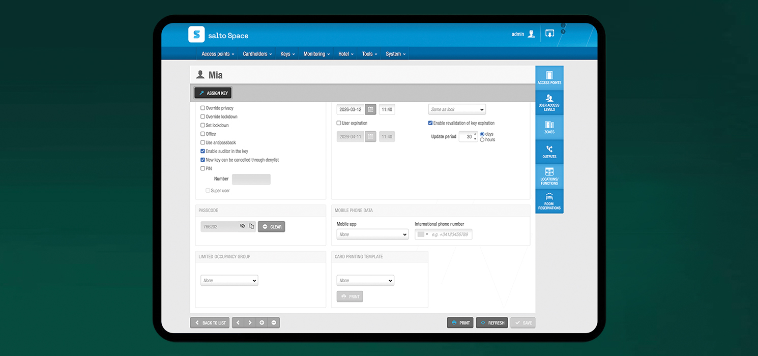 Enable smarter, secure access with Salto’s PIN code solutions
