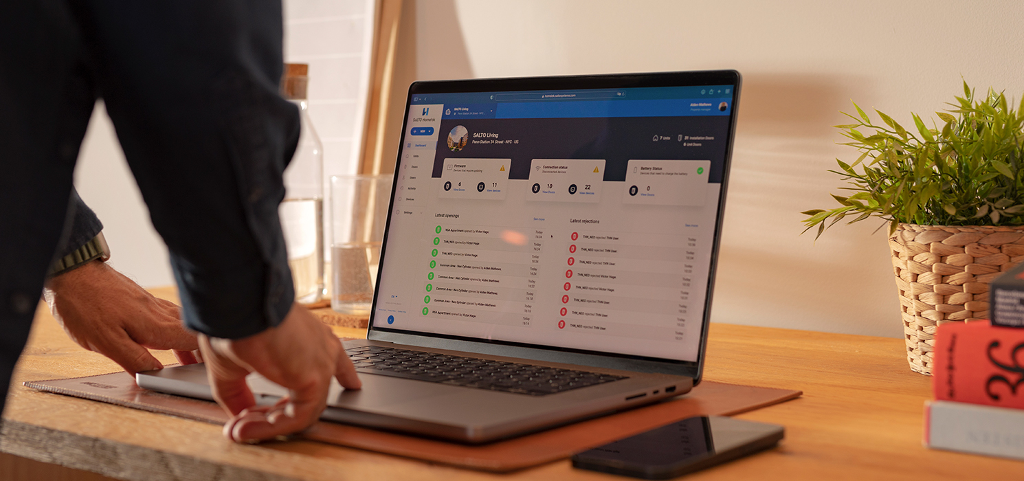 Homelok is SALTO’s residential smart access solution for Multifamily properties