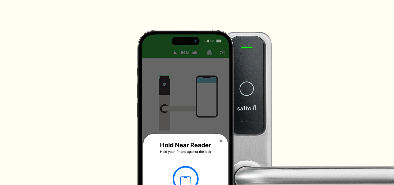 Salto utökar mobilt tillträde: JustIN Mobile-appen stöder nu NFC på iOS över hela Europa 