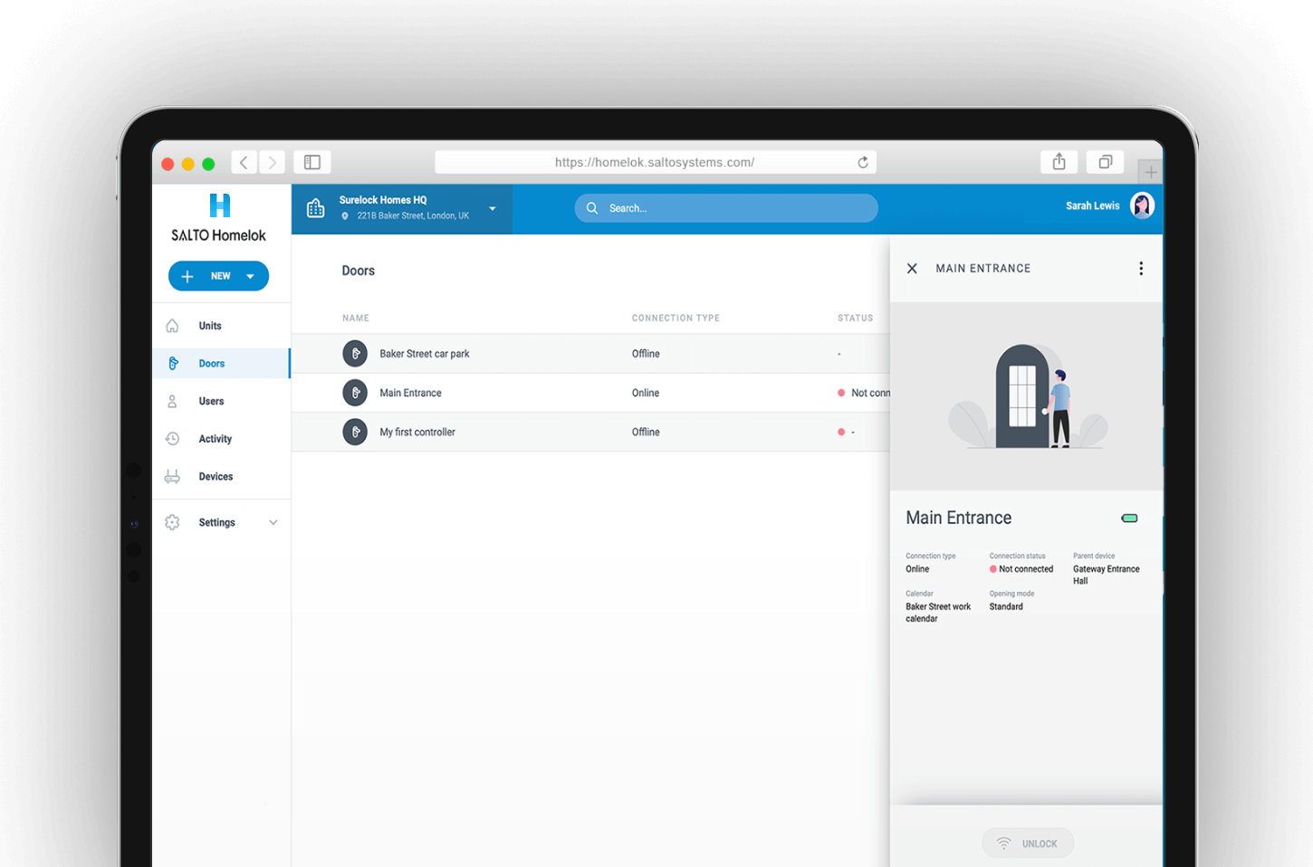 Salto Systems - Homelok Web App