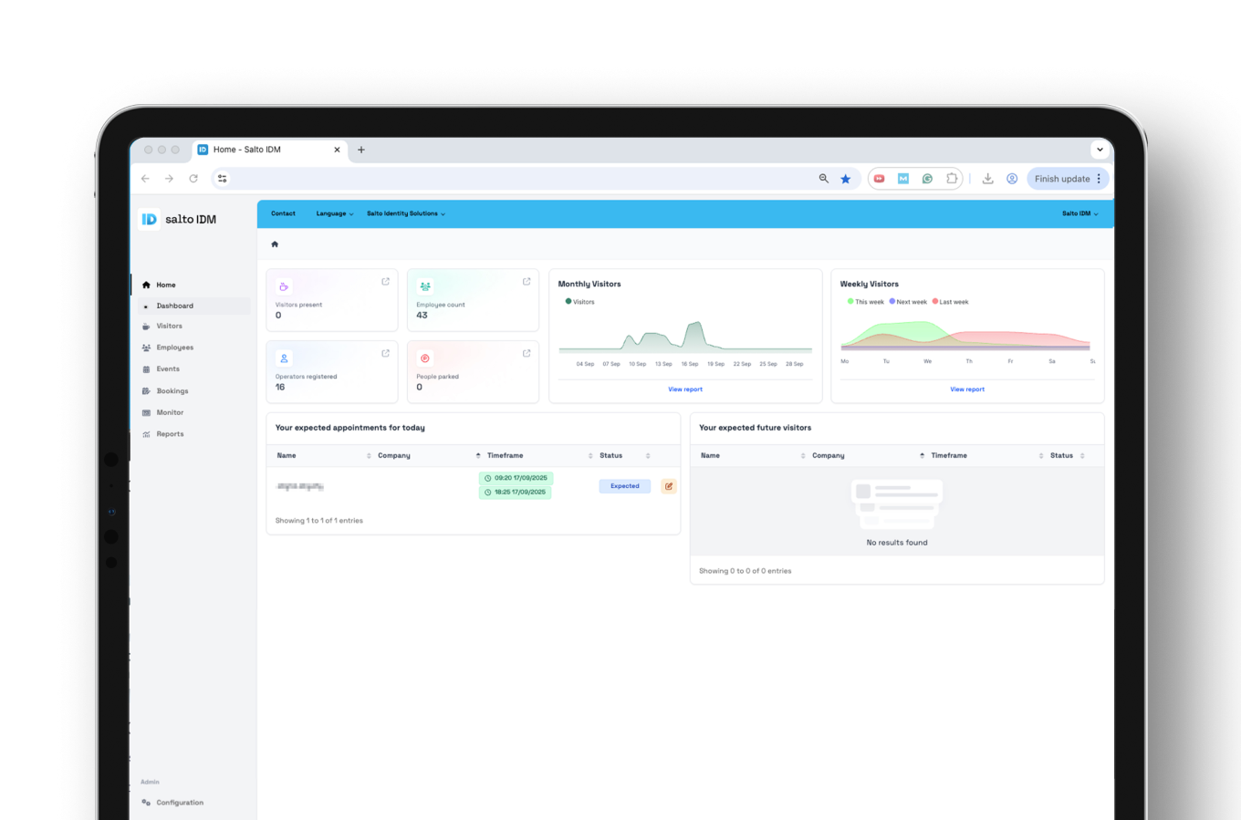 Salto IDM Software screenshot