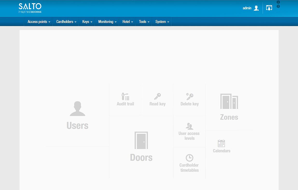 SALTO Pro Access SPACE Software Access control software Specifications