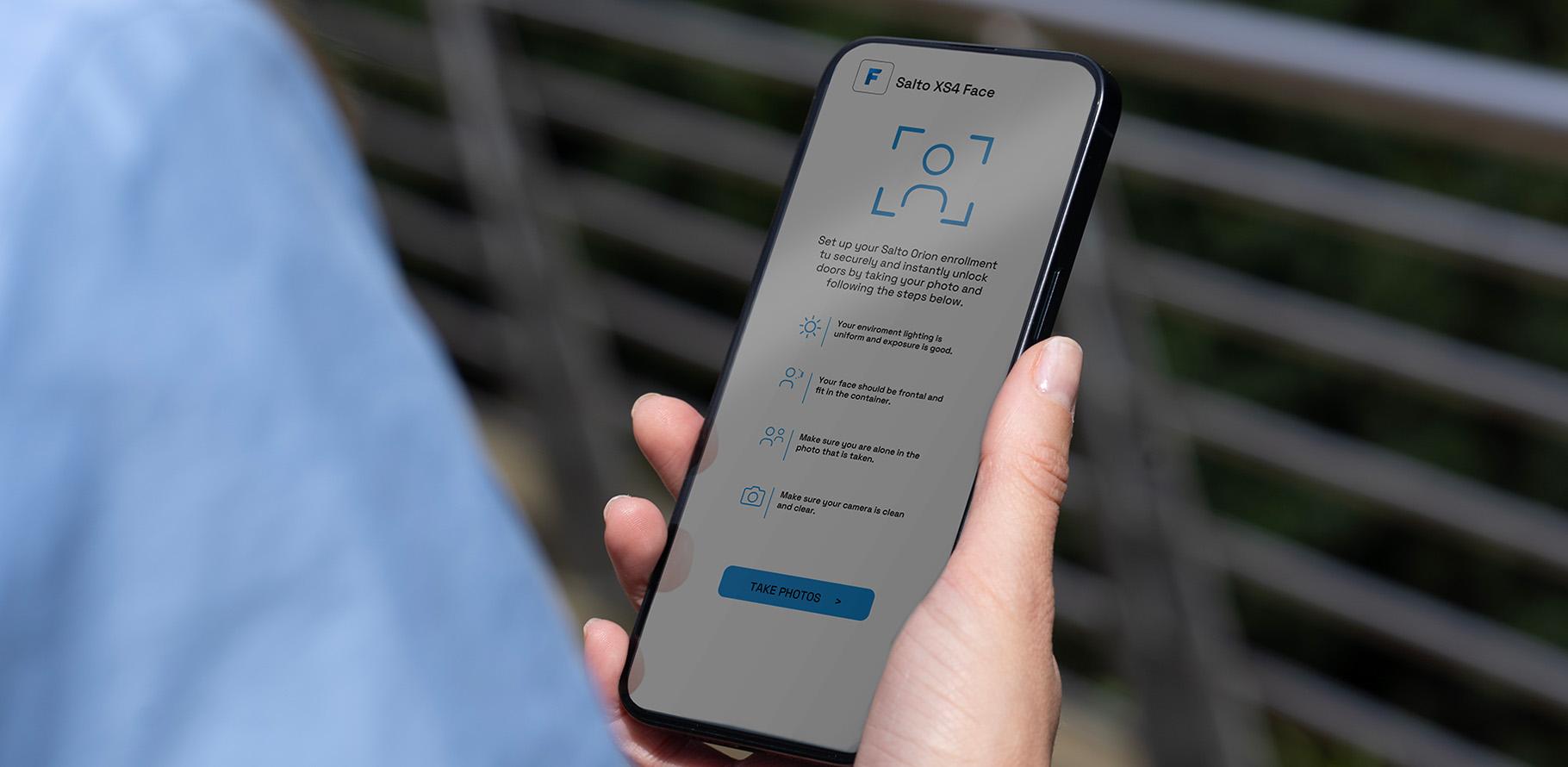 XS4 Face mobile enrollment