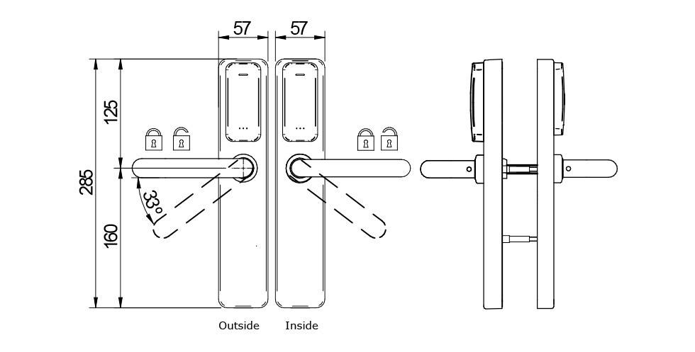 XS4 One S Double Reader - DIN | Salto