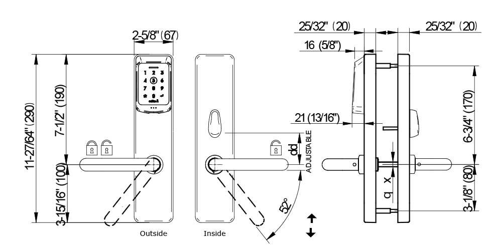 XS4 One S Keypad ANSI | Salto