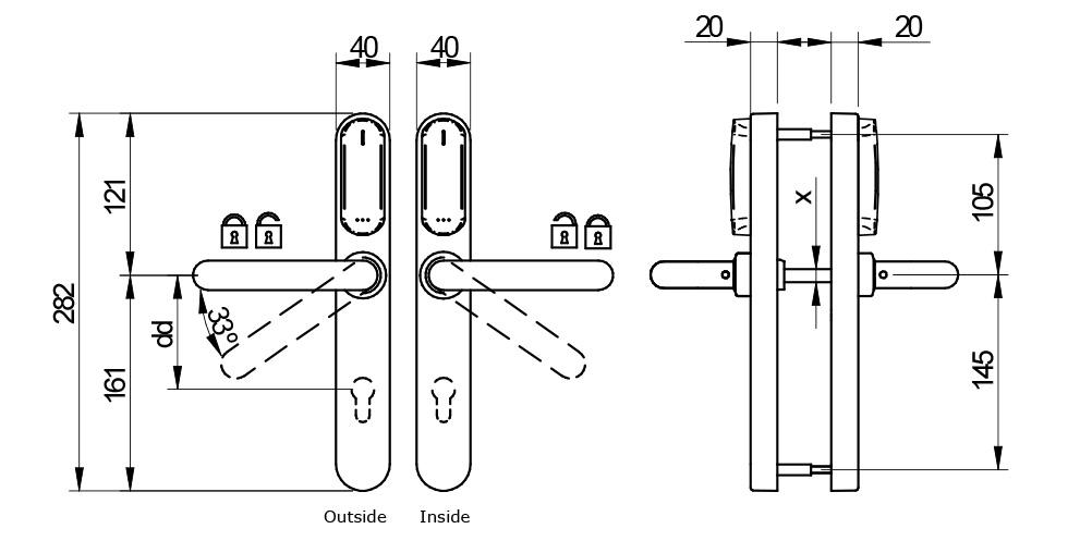XS4 Original+ Double Reader - Euro | Salto